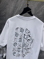 Monochrome Letter Patch White T-Shirt™