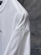 Monochrome Letter Patch White T-Shirt™