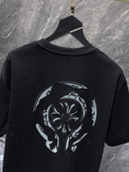 Distressed Horseshoe Cross Black T-Shirt™