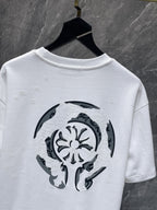 Distressed Horseshoe Cross White T-Shirt™