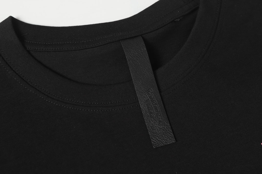 Brushstroke Cross Graphic Black T-Shirt™