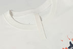 Brushstroke Cross Graphic White T-Shirt™