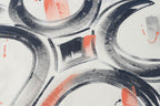 Brushstroke Cross Graphic White T-Shirt™