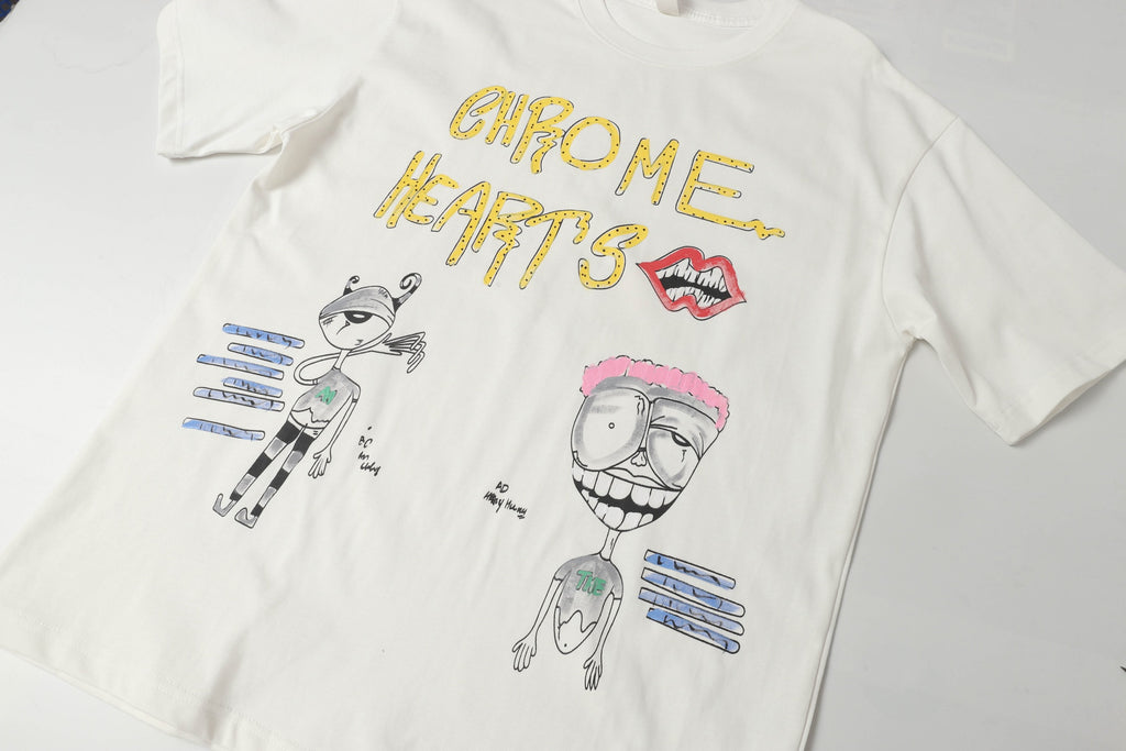 Cartoon Sketch White T-Shirt™