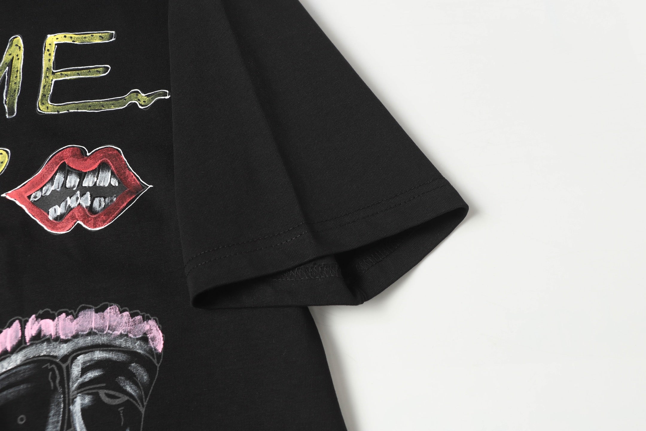 Cartoon Sketch Black T-Shirt™