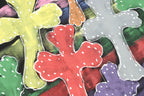 Painted Multicolor Cross Black T-Shirt™