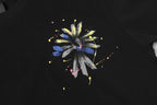 Blue Yellow Painted Cross Black T-Shirt™