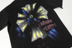 Blue Yellow Painted Cross Black T-Shirt™