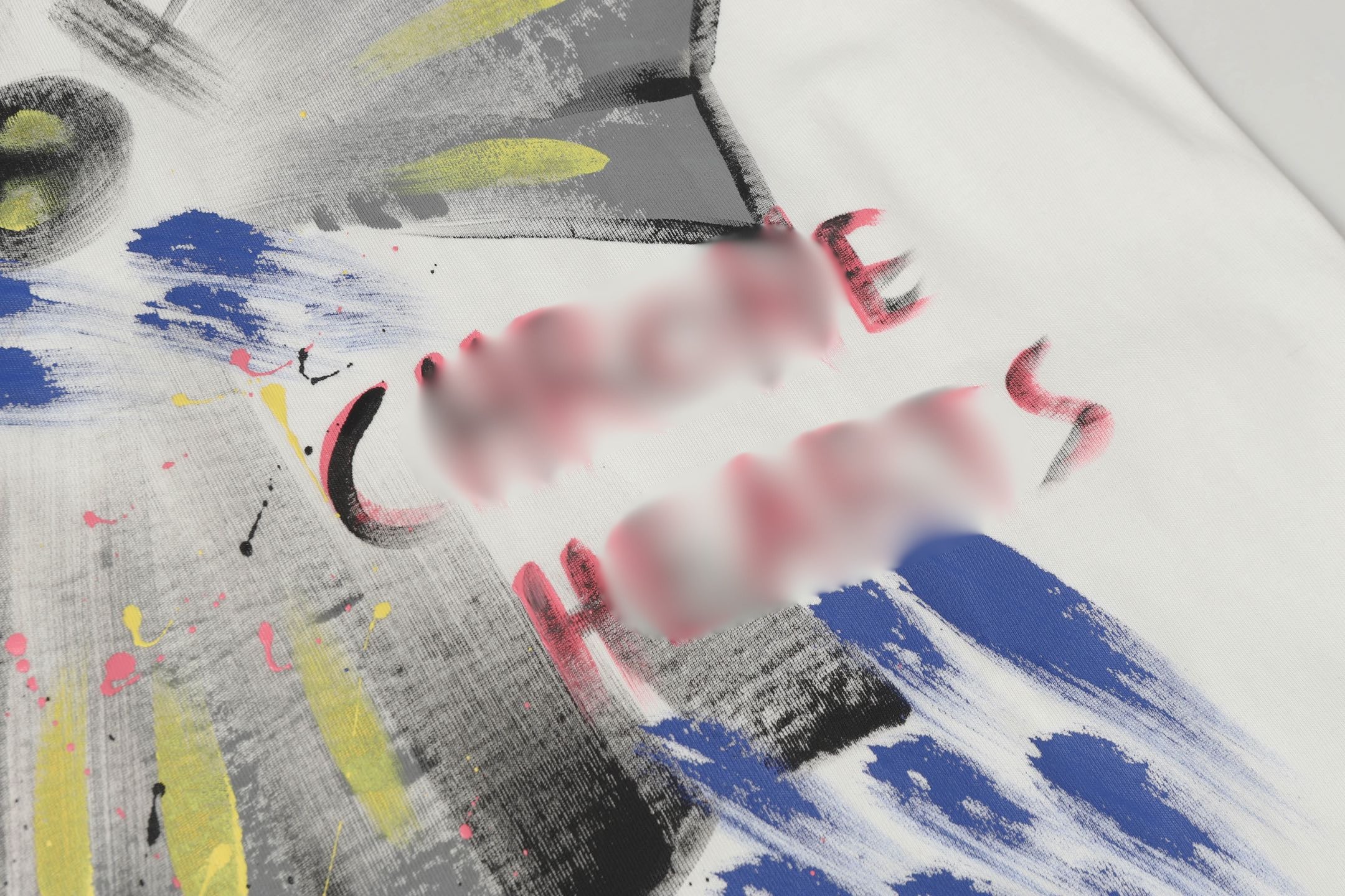 Blue Yellow Painted Cross White T-Shirt™