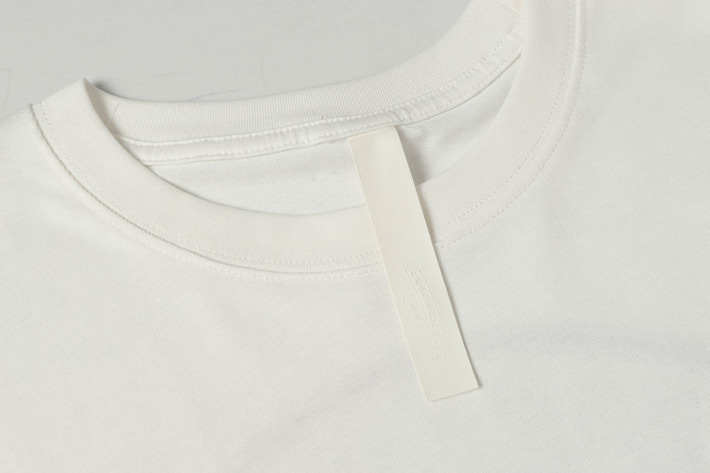 Pink Glow Embroidered Horseshoe White T-Shirt™