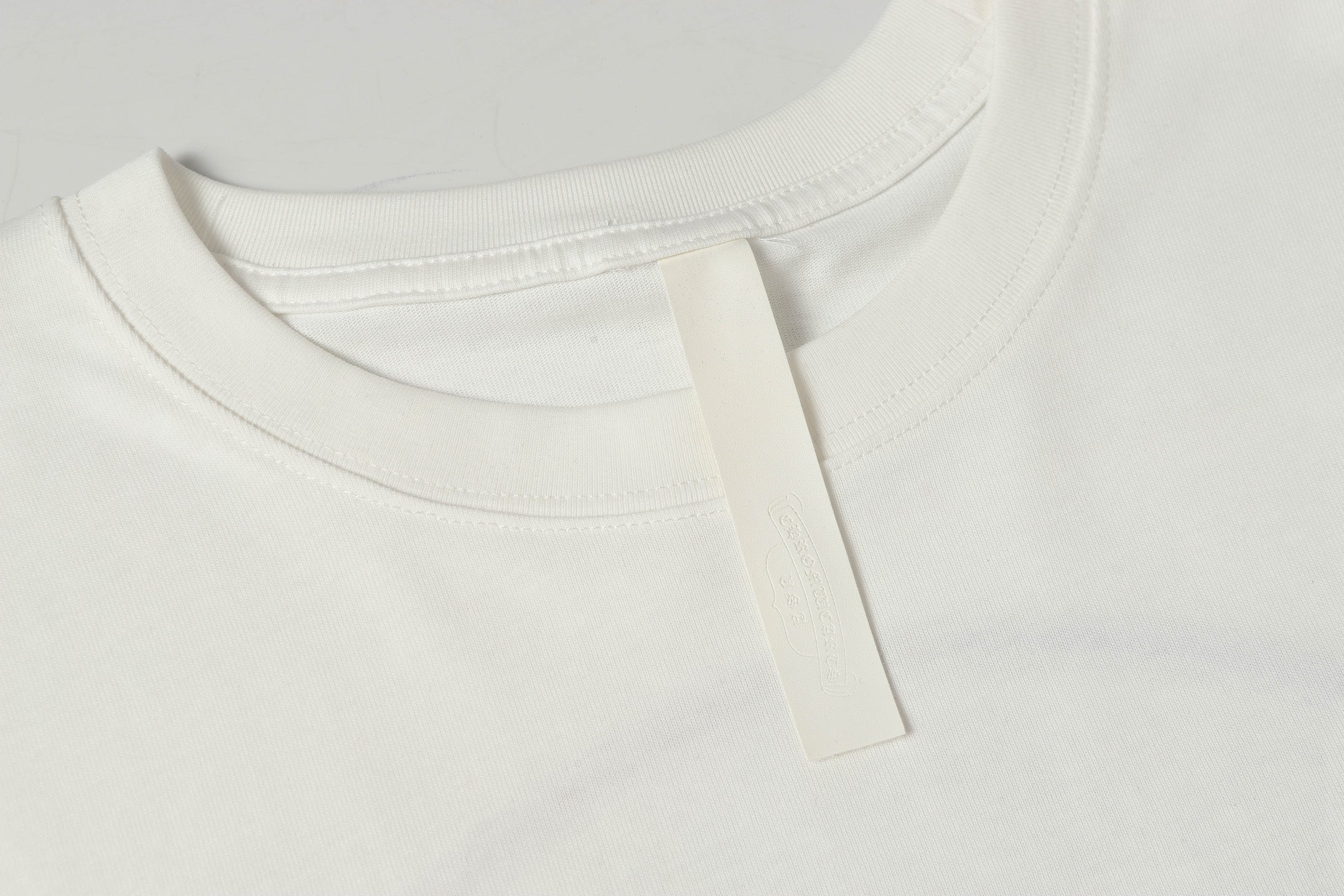 Pink Glow Embroidered Horseshoe White T-Shirt™
