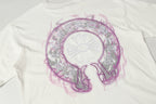 Pink Glow Embroidered Horseshoe White T-Shirt™