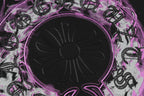 Pink Glow Embroidered Horseshoe Black T-Shirt™