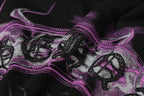 Pink Glow Embroidered Horseshoe Black T-Shirt™