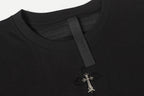 Metal Cross Patch Black T-Shirt™