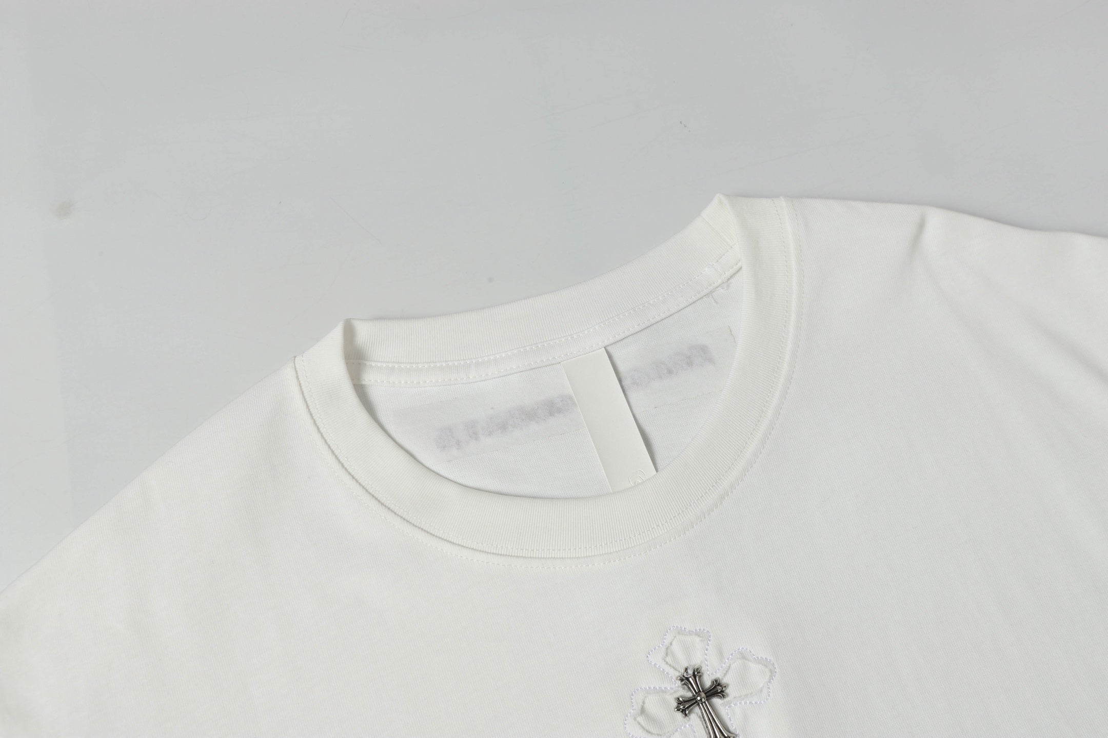 Metal Cross Patch White T-Shirt™