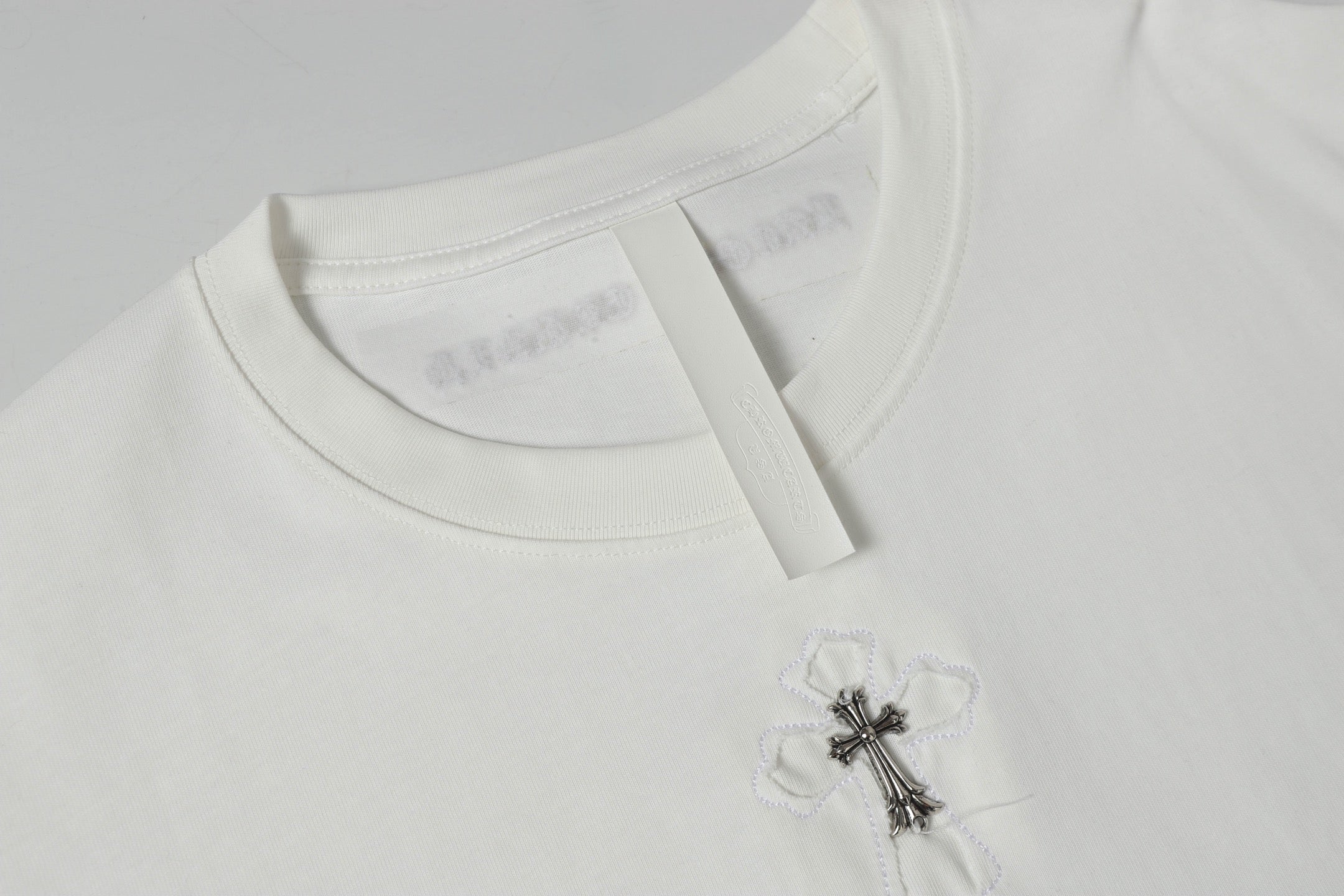 Metal Cross Patch White T-Shirt™