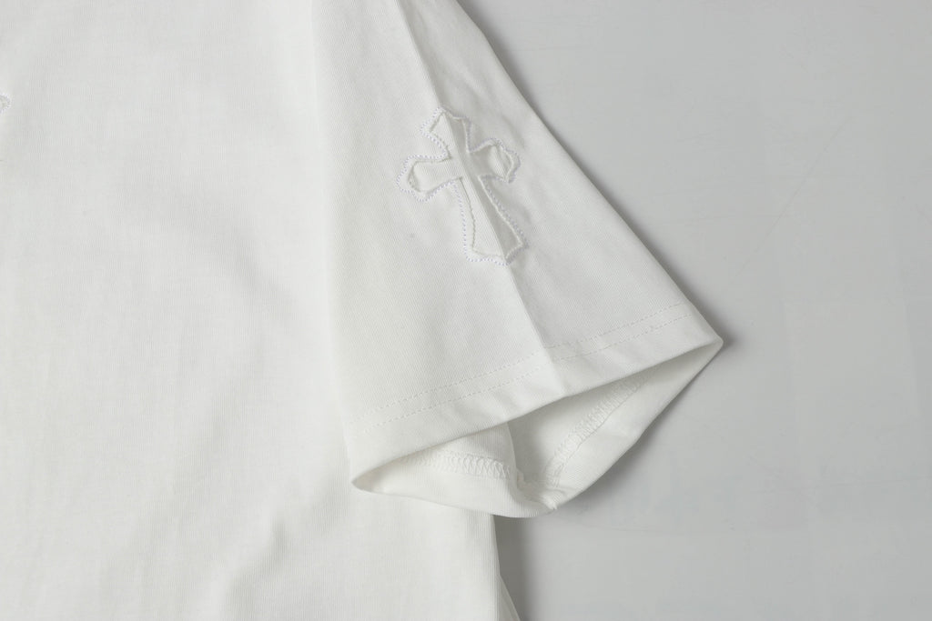 Metal Cross Patch White T-Shirt™
