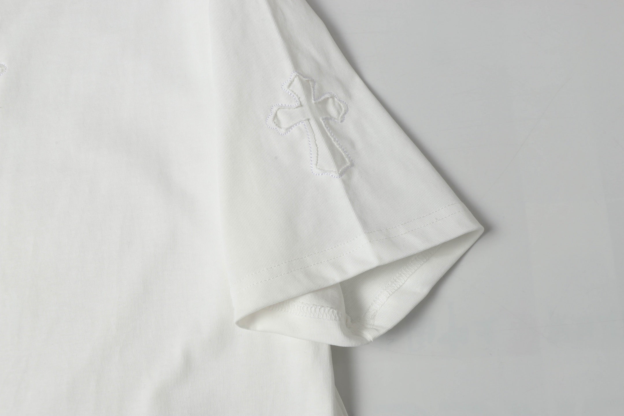 Metal Cross Patch White T-Shirt™