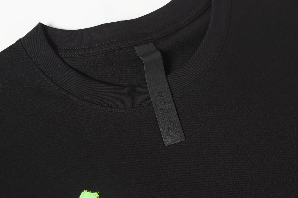 Green Cross Patch Black T-Shirt™