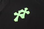 Green Cross Patch Black T-Shirt™