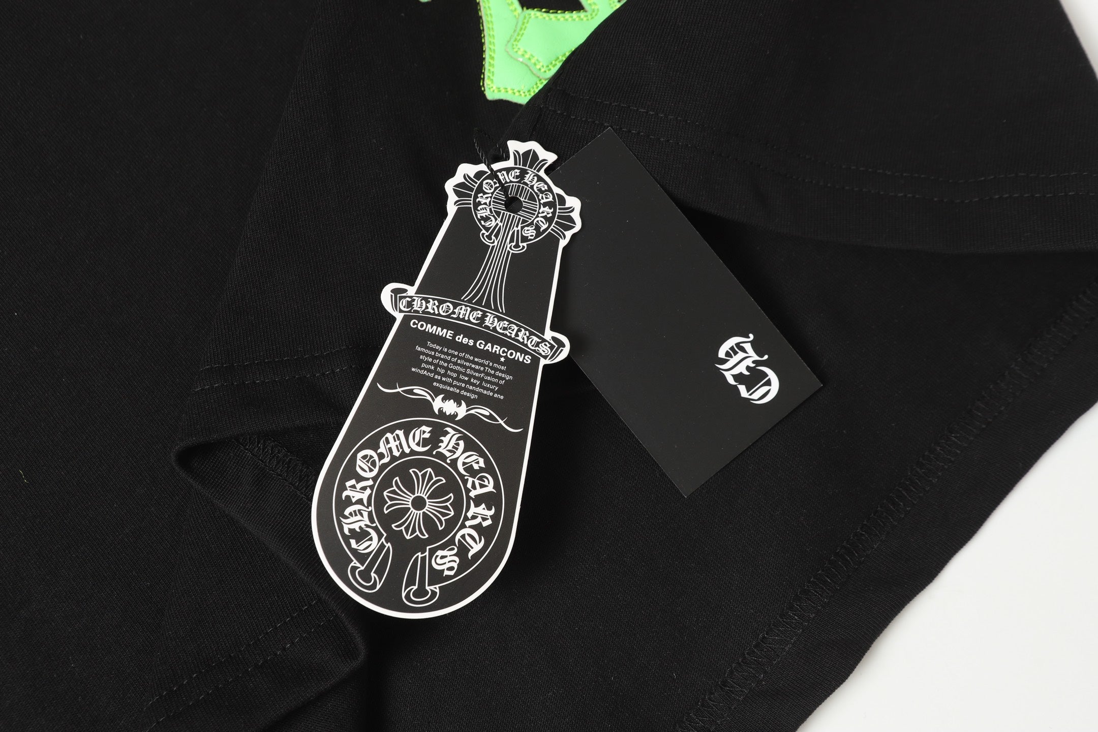 Green Cross Patch Black T-Shirt™