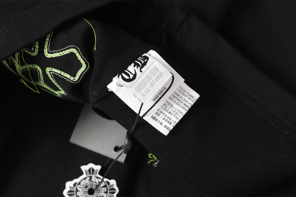 Green Cross Patch Black T-Shirt™