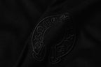 Grey Outline Cross Black T-Shirt™