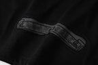 Grey Outline Cross Black T-Shirt™