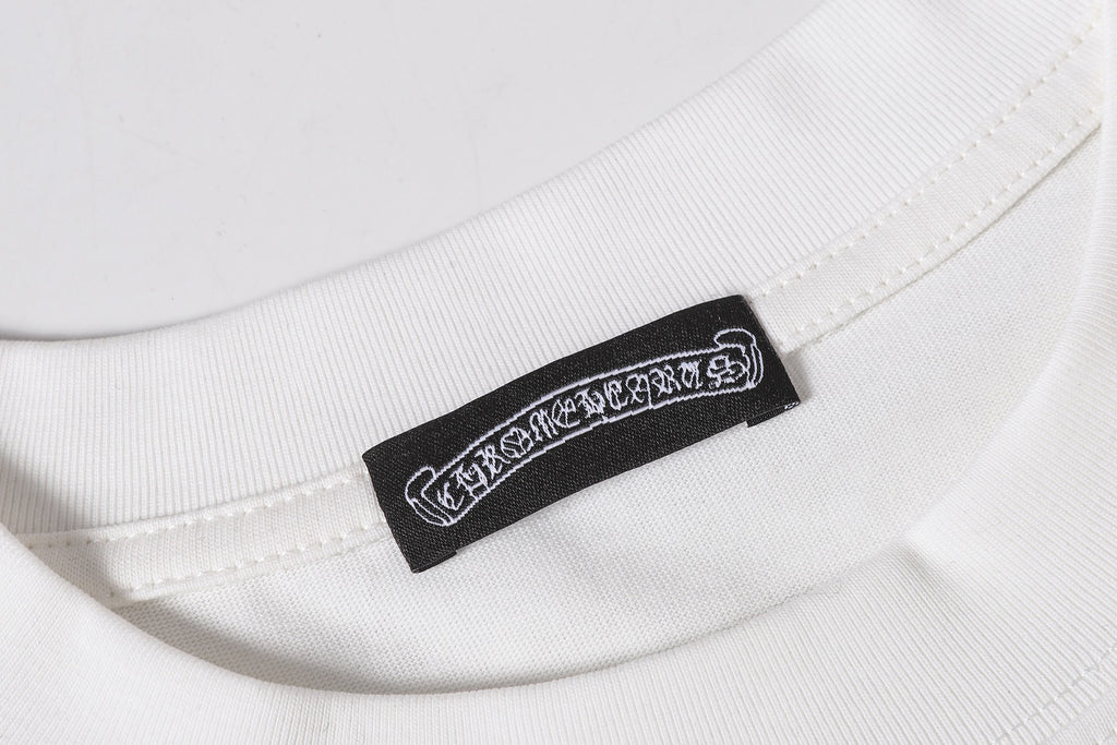 White Outline Cross White T-Shirt™