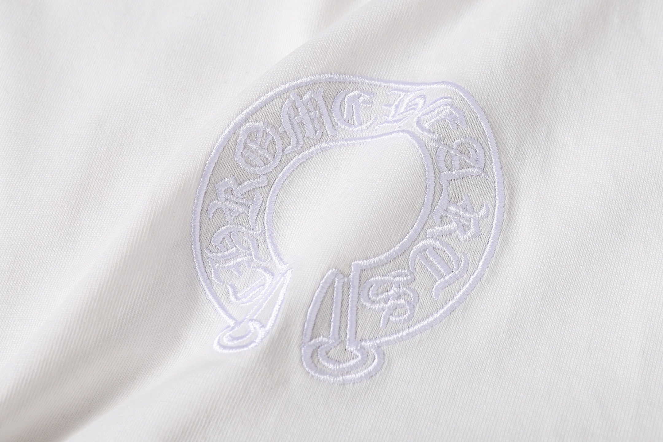 White Outline Cross White T-Shirt™