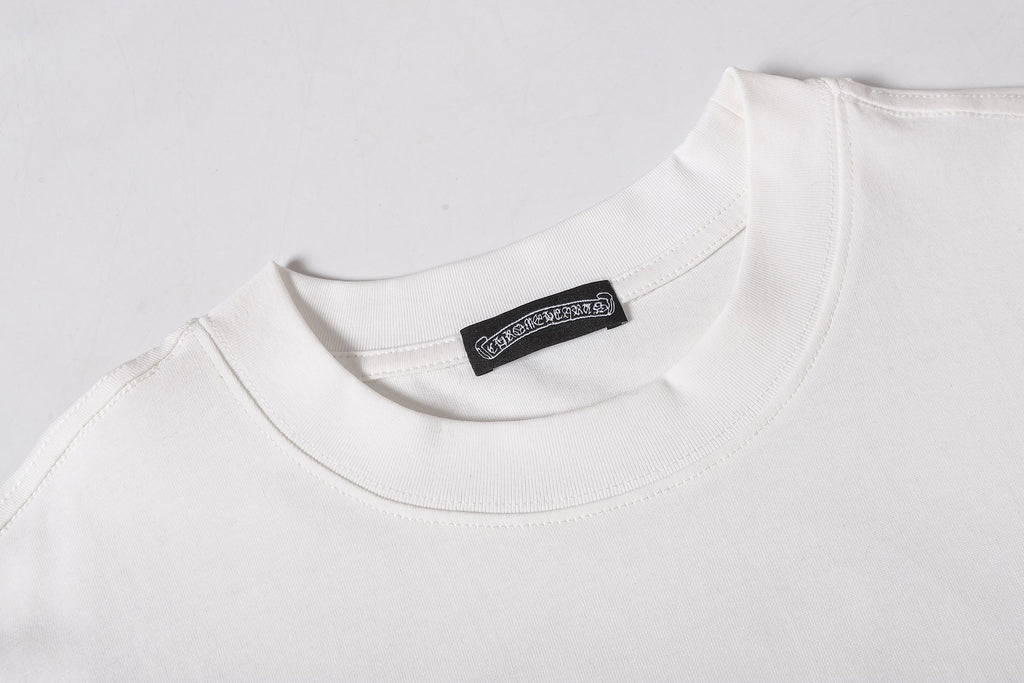 White Outline Cross White T-Shirt™