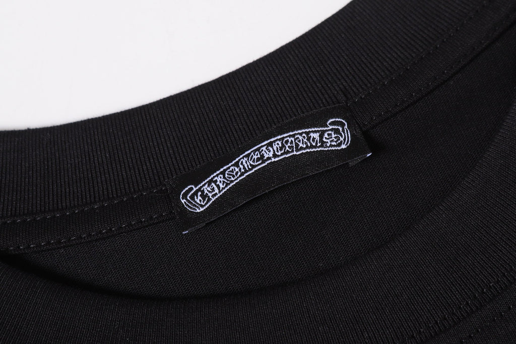 Pink Caution Graphic Black T-Shirt™