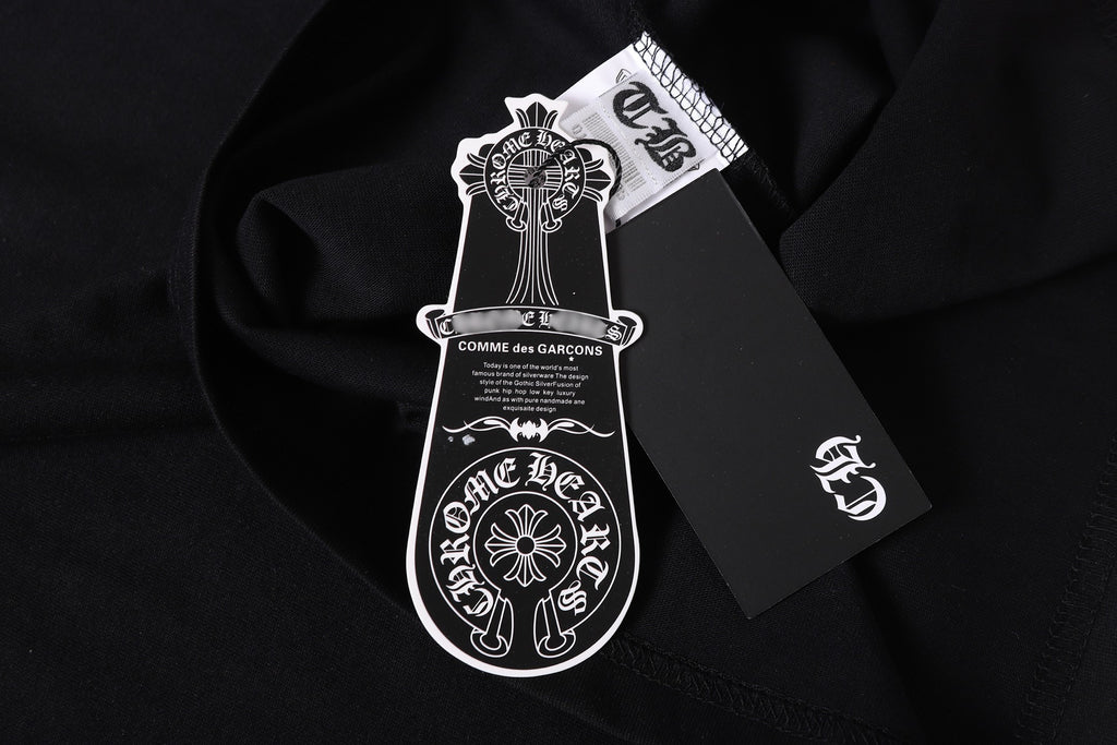 Pink Caution Graphic Black T-Shirt™