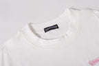 Pink Caution Graphic White T-Shirt™