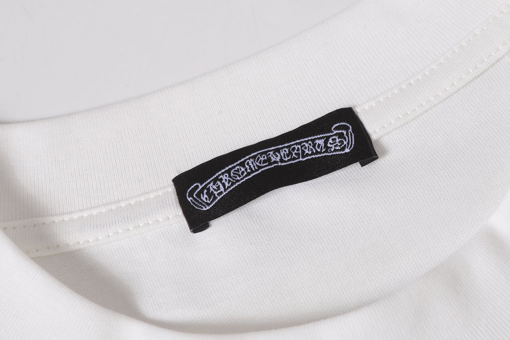 Pink Caution Graphic White T-Shirt™