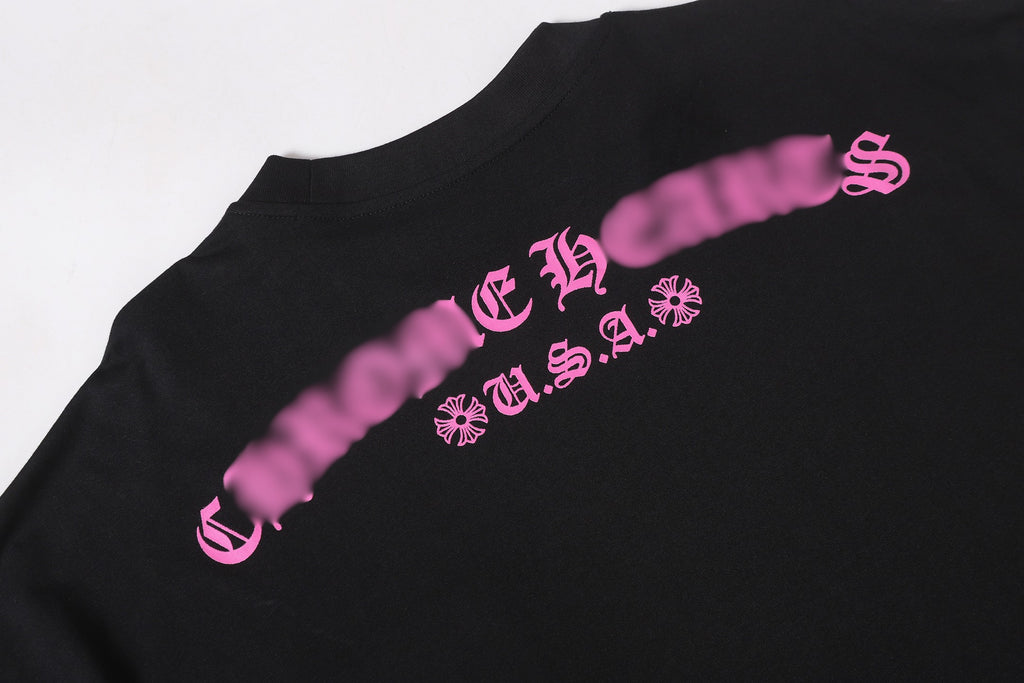 Pink Script Pocket Black T-Shirt™
