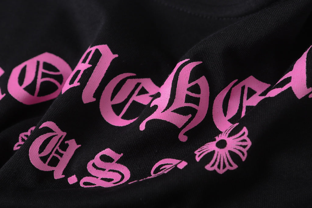 Pink Script Pocket Black T-Shirt™