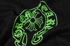Neon Green Horseshoe Logo Black T-Shirt™