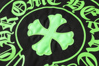 Neon Green Horseshoe Logo Black T-Shirt™
