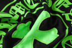 Neon Green Horseshoe Logo Black T-Shirt™