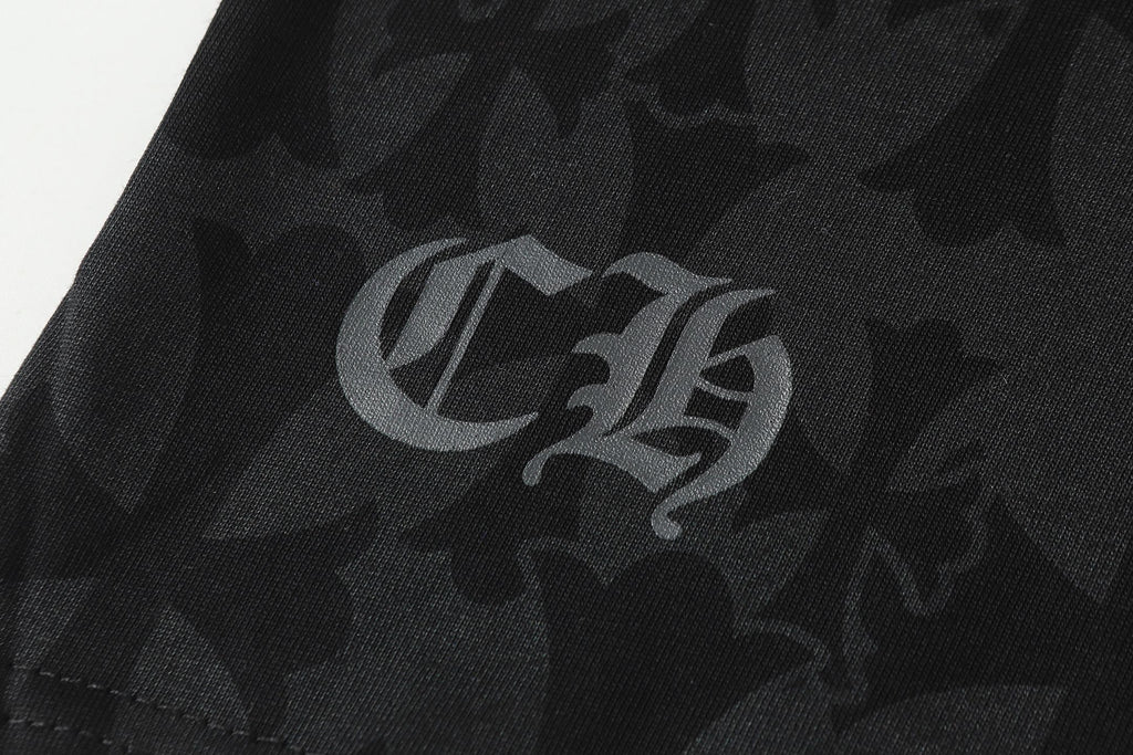 Monogram Cross Print Black T-Shirt™