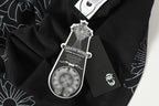 Cross Monogram White Horseshoe Collar Black T-Shirt™