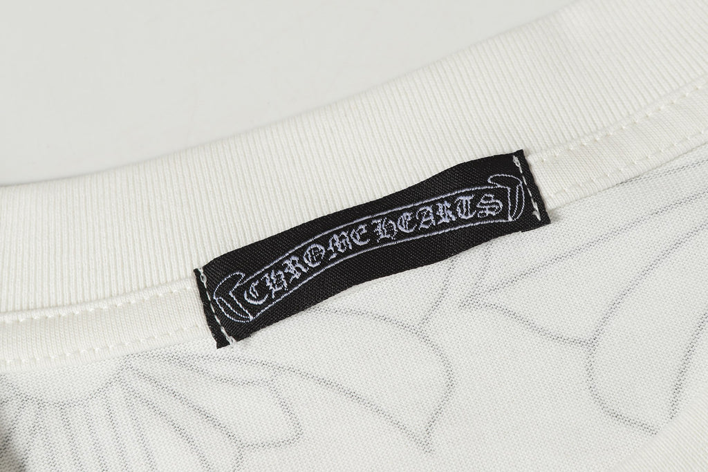 Cross Monogram Yellow Horseshoe Collar White T-Shirt™