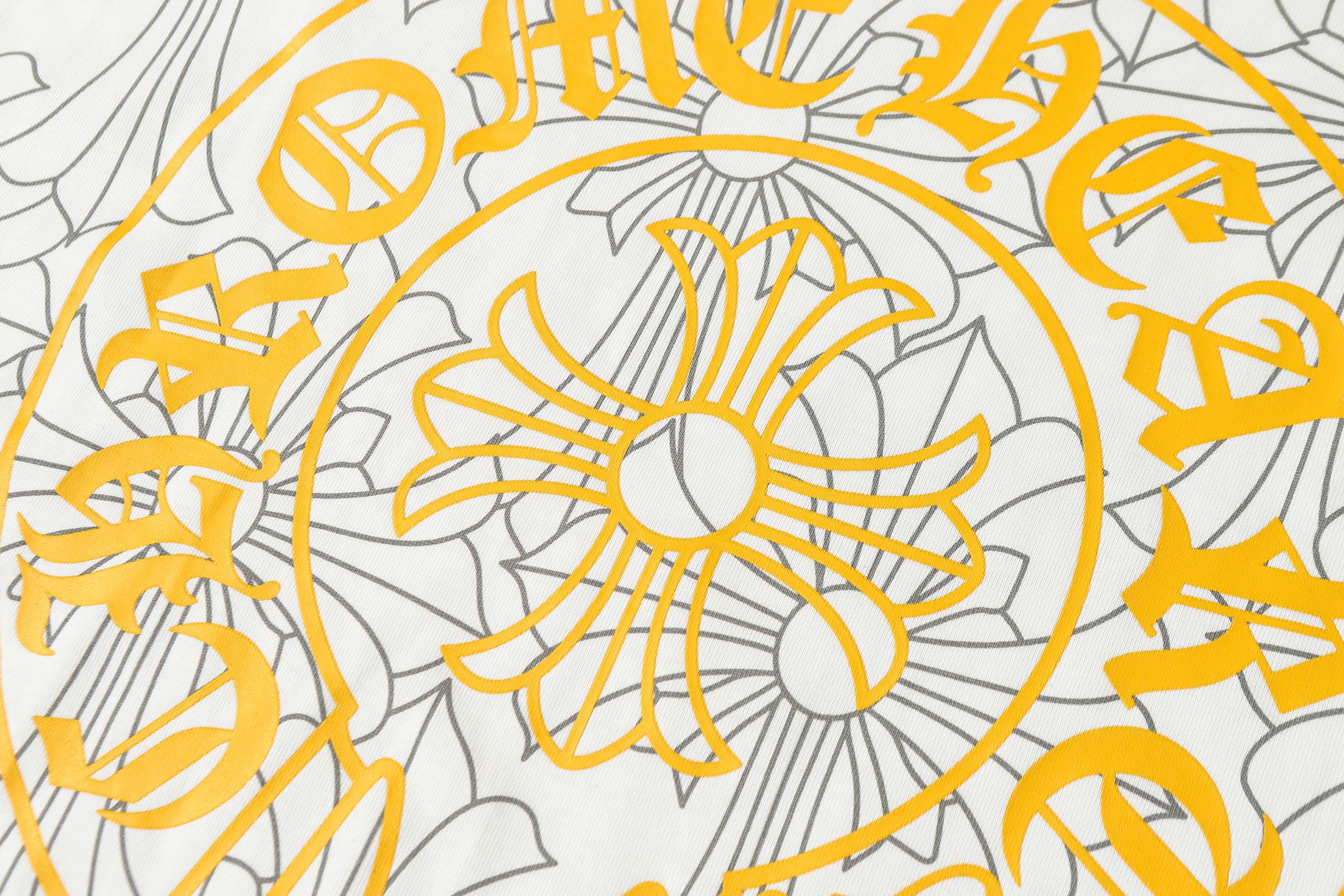 Cross Monogram Yellow Horseshoe Collar White T-Shirt™