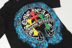 Blue Halo Triple Colored Cross Black T-Shirt™