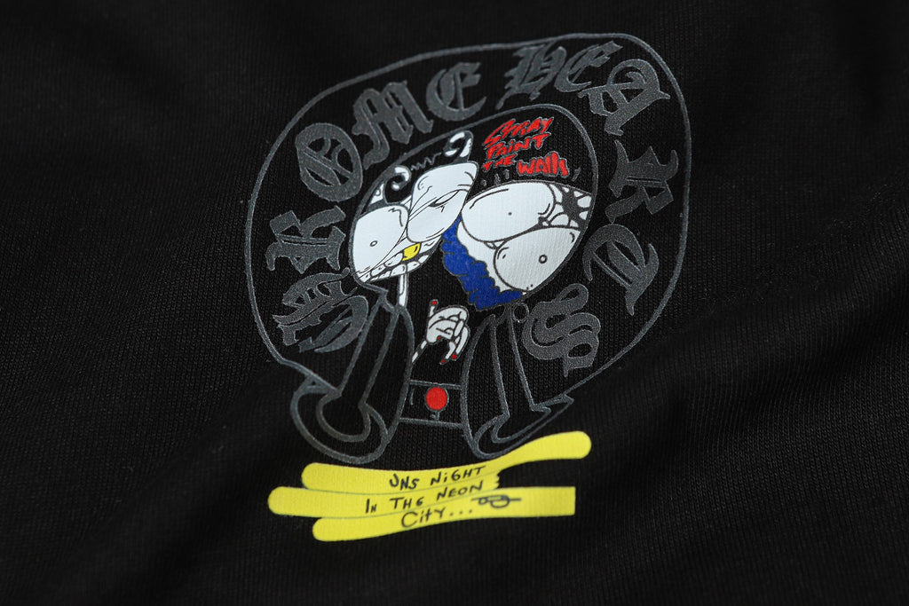 Neon Spray Paint Character Black T-Shirt™