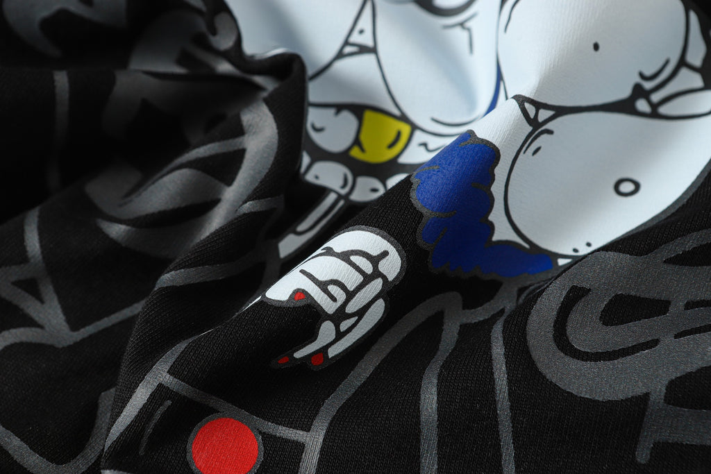 Neon Spray Paint Character Black T-Shirt™