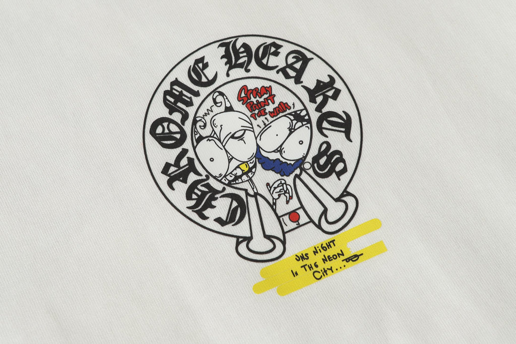 Neon Spray Paint Character White T-Shirt™