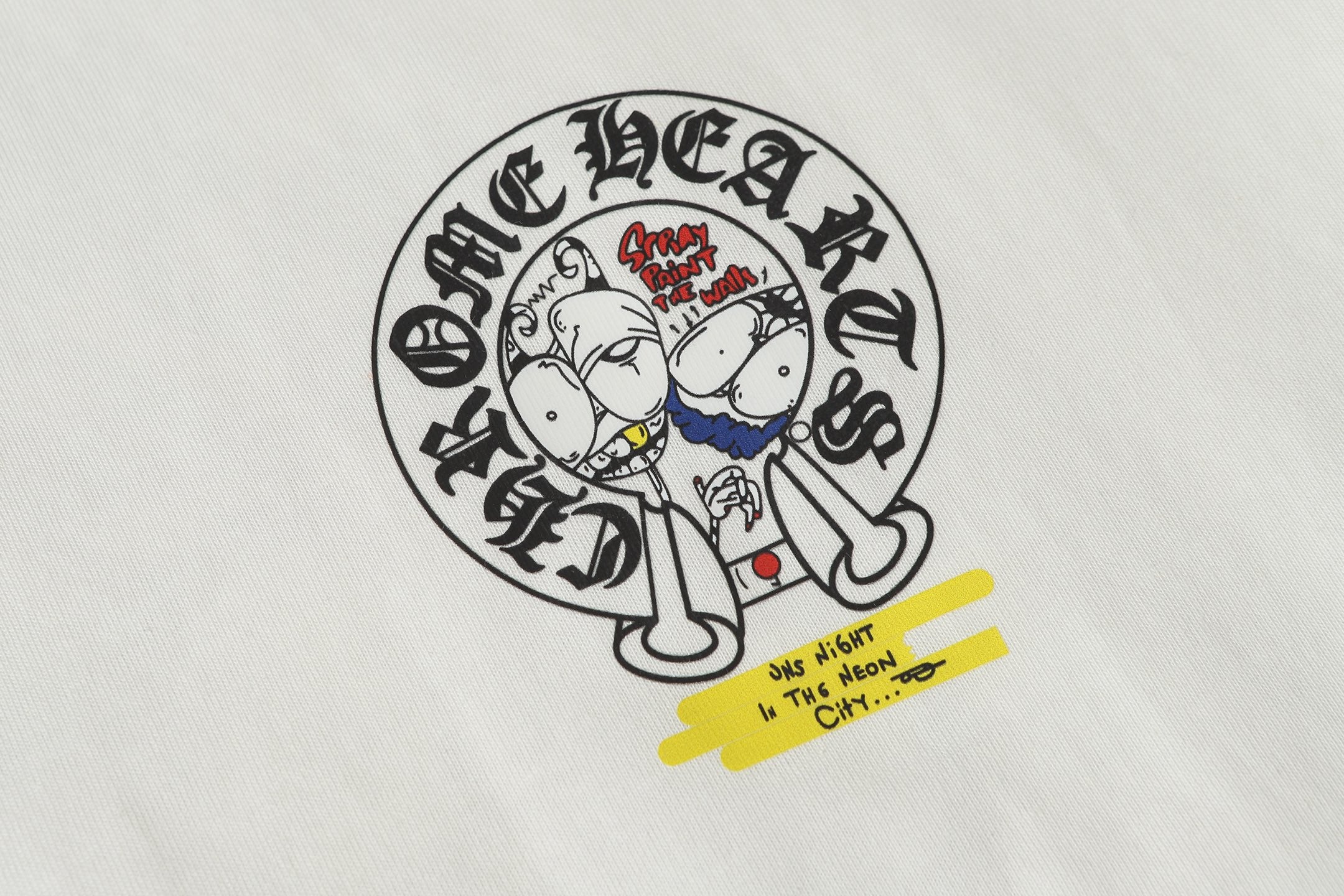 Neon Spray Paint Character White T-Shirt™
